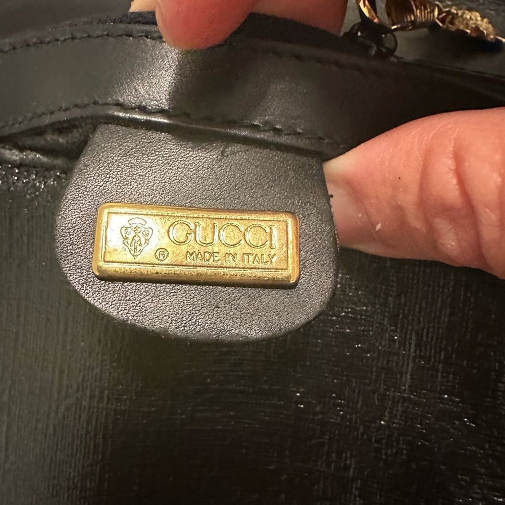 Gucci black web gg gold logo cross body bag - Picture 13 of 16